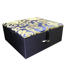 中式錦緞首飾盒首飾收納盒耳環盒飾品收納盒定制公司廣告禮品