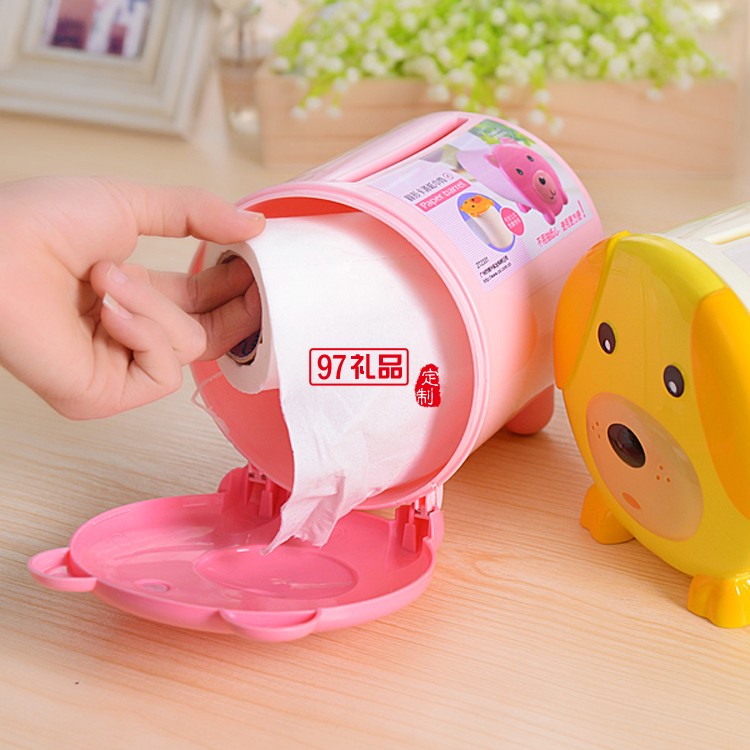 創意桌面卷紙筒紙巾盒