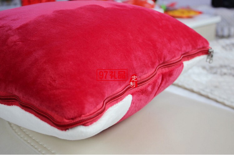 車載辦公室植絨抱枕被靠枕紀念品定制禮品