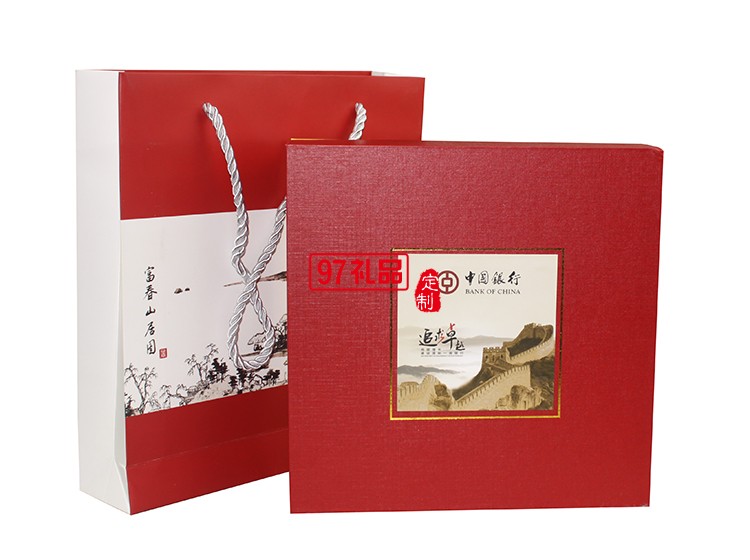 商務辦公套裝 高檔移動電源 u盤 銀行定制案例