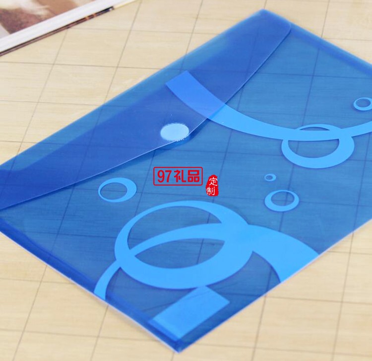 藍色透明A4文件袋無氣味 辦公用品 全新環保加厚防水