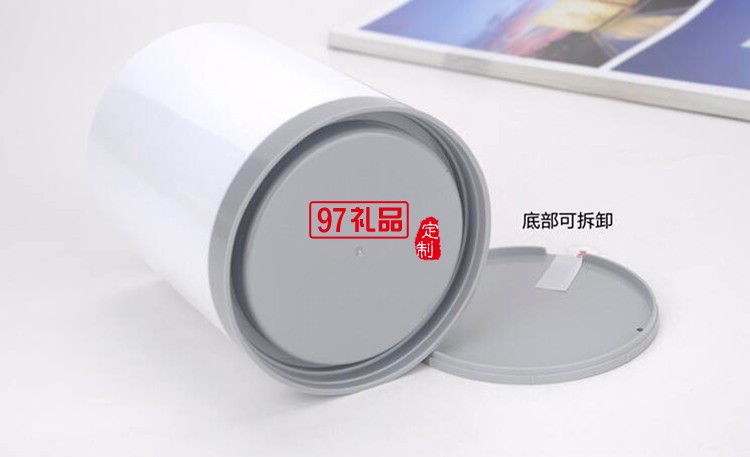 創易雙色圓形多功能筆筒