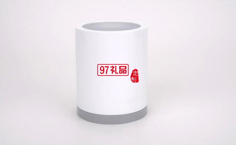 創易雙色圓形多功能筆筒