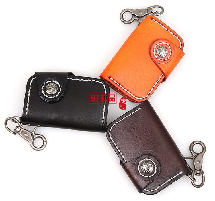 復古真皮鑰匙包