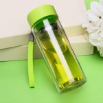 雙層玻璃杯 創意便攜茶杯 車載隔熱水杯