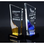 水晶獎杯員工禮品桌面擺件創意