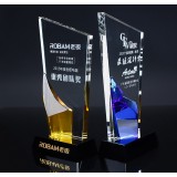 水晶獎杯員工禮品桌面擺件創意