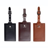真皮登機(jī)牌 定制logo真皮行李牌
