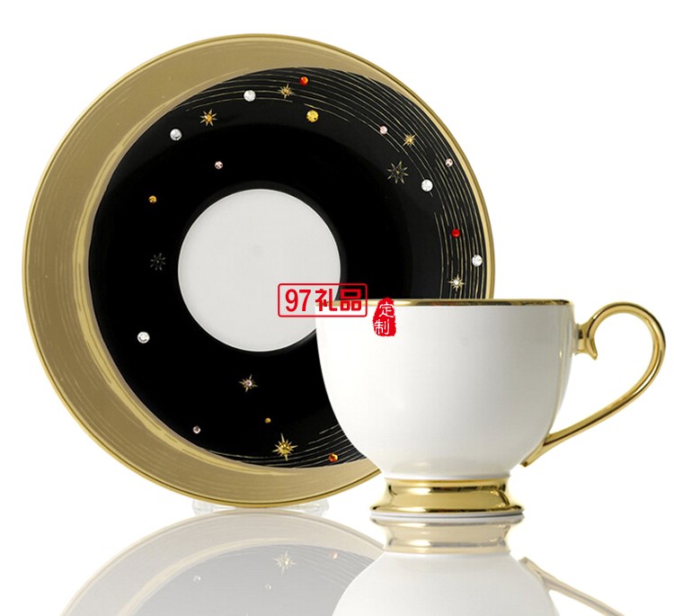 高檔精致咖啡杯精選禮品太陽(yáng)花杯碟套裝