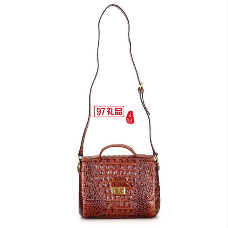 鱷魚(yú)紋女生單肩包