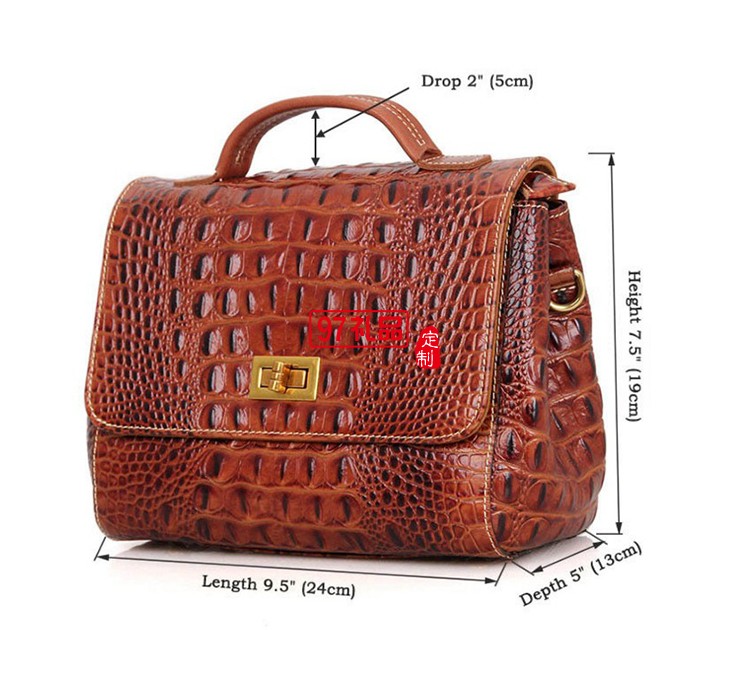 鱷魚(yú)紋女生單肩包