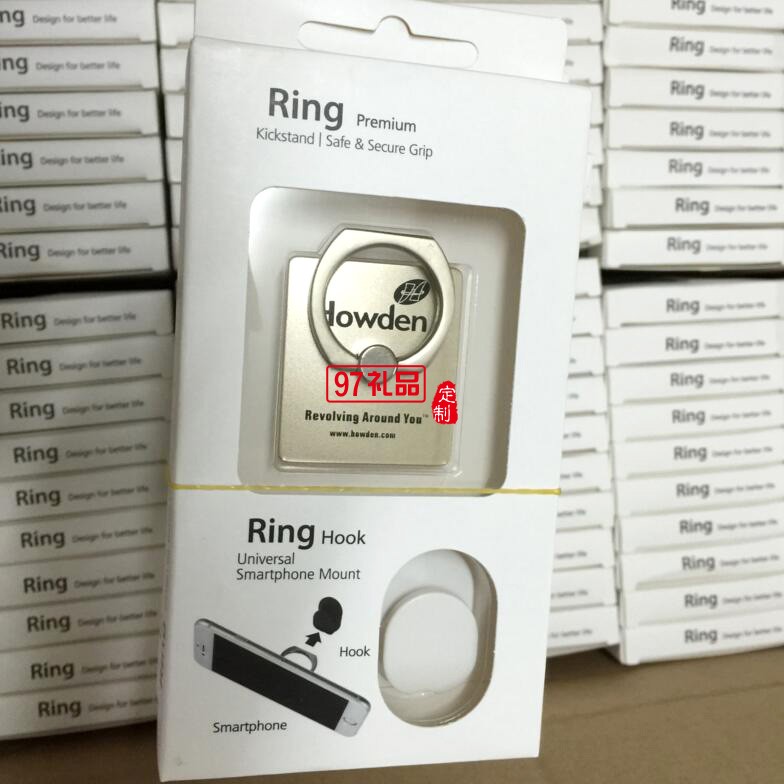 中國移動定制 創意360度旋轉蘋果IPHONE5 手機指環支架 