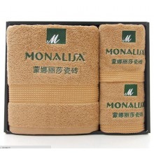 蒙娜麗莎瓷磚定制案例  毛巾套裝 商務毛巾 毛巾三件套