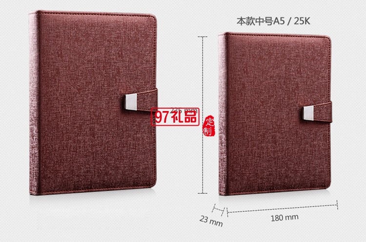 美吉生物訂做筆記本 優質PU皮日記本 記事本定制LOGO
