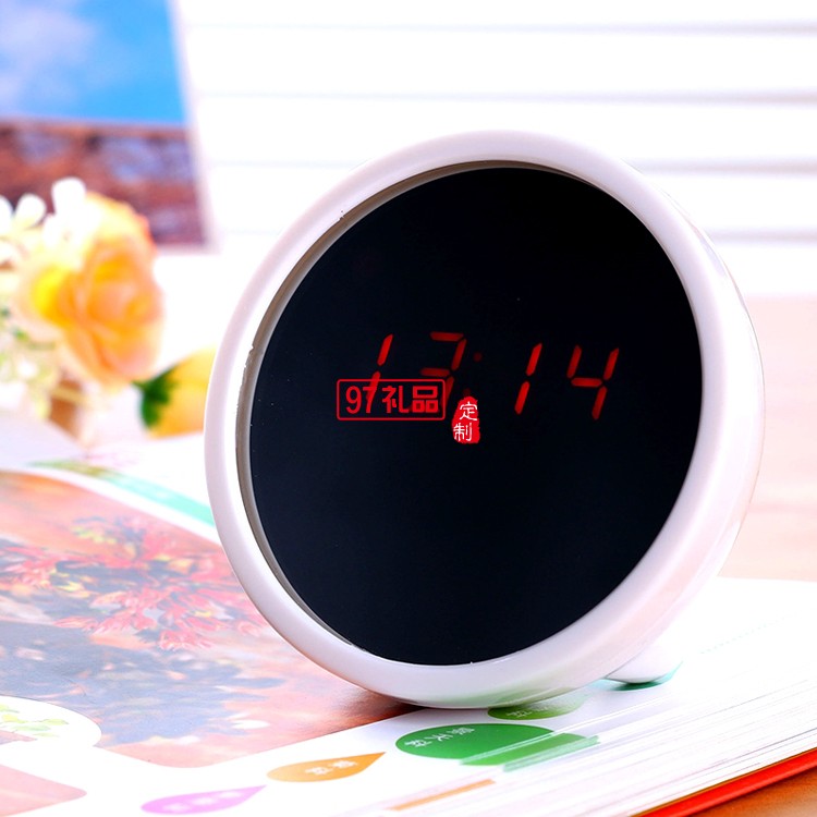 創(chuàng)意廣告促銷(xiāo)禮品美人鏡子時(shí)計(jì)