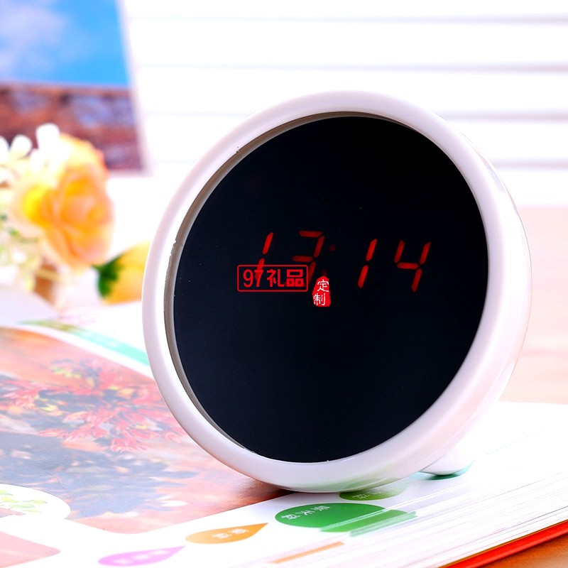 創(chuàng)意廣告促銷(xiāo)禮品美人鏡子時(shí)計(jì)