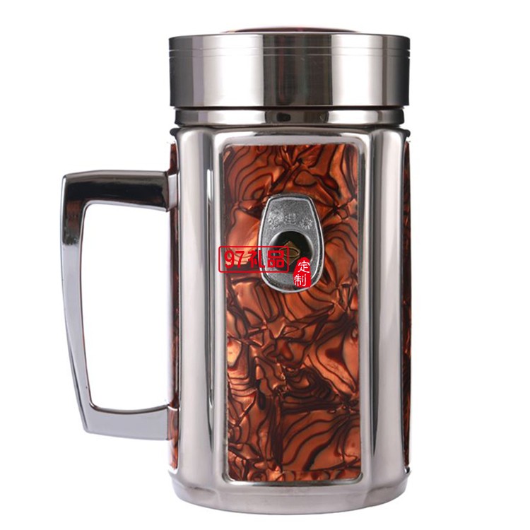 手柄杯骨瓷內膽保溫杯養生杯