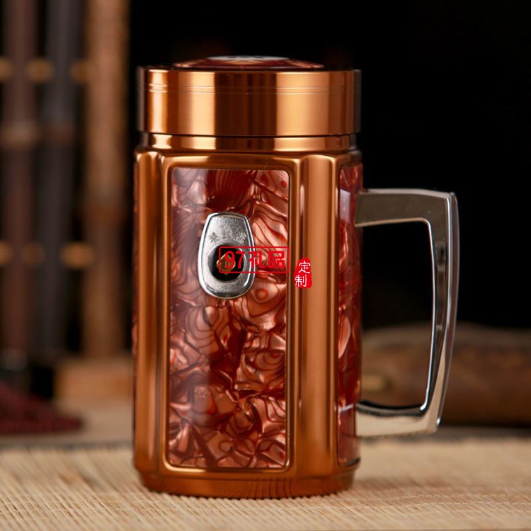 手柄杯骨瓷內膽保溫杯養生杯