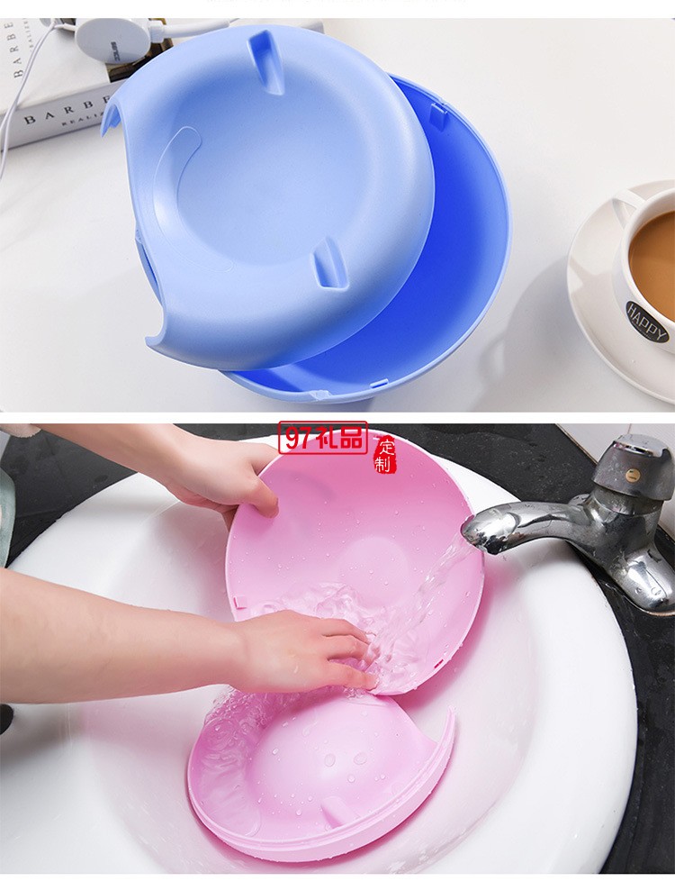 桌面創意懶人垃圾桶塑料雙層客廳臥室可置手機果盤瓜子盤