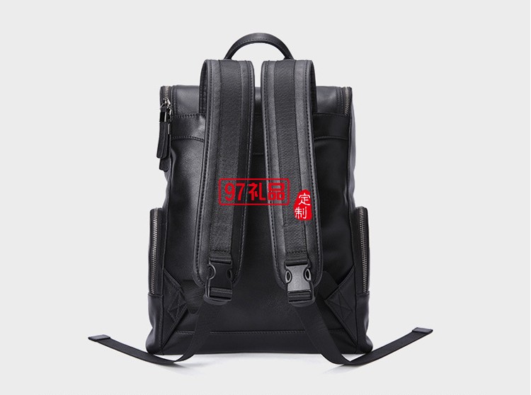 男士商務真皮雙肩背包 旅行包