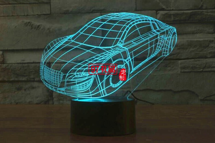 汽車3D燈 LED小夜燈 可定制LOGO定制產品造型