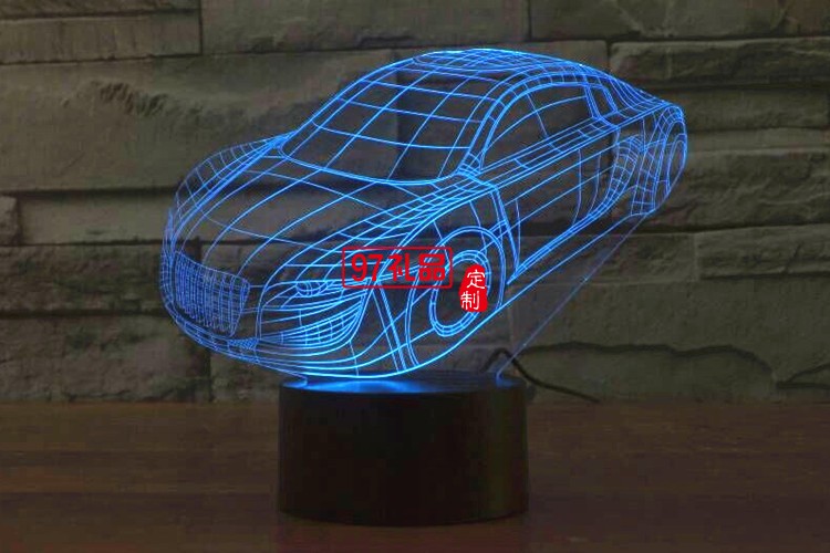汽車3D燈 LED小夜燈 可定制LOGO定制產品造型