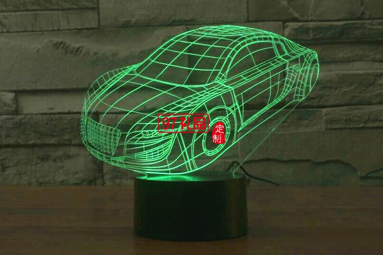 汽車3D燈 LED小夜燈 可定制LOGO定制產品造型