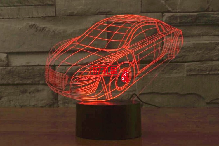 汽車3D燈 LED小夜燈 可定制LOGO定制產品造型