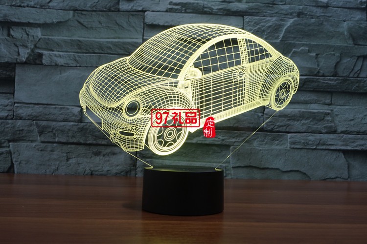 汽車3D燈 LED小夜燈 可定制LOGO定制產品造型