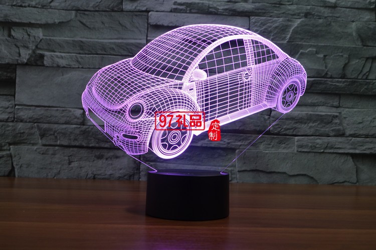 汽車3D燈 LED小夜燈 可定制LOGO定制產品造型