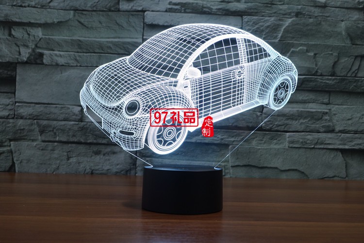 汽車3D燈 LED小夜燈 可定制LOGO定制產品造型