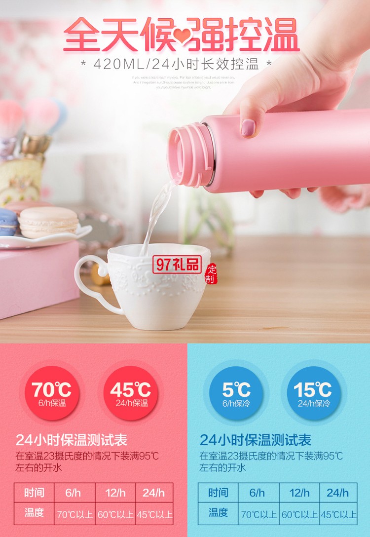 便攜保溫杯  不銹鋼直身水杯  創意茶杯保溫杯