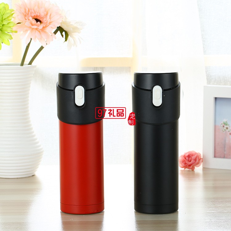 簡約不銹鋼雙層保溫杯 企事業單位定做禮品LOGO