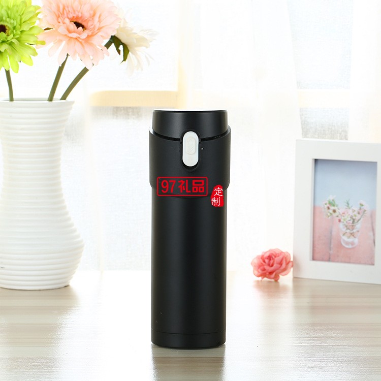 簡約不銹鋼雙層保溫杯 企事業單位定做禮品LOGO