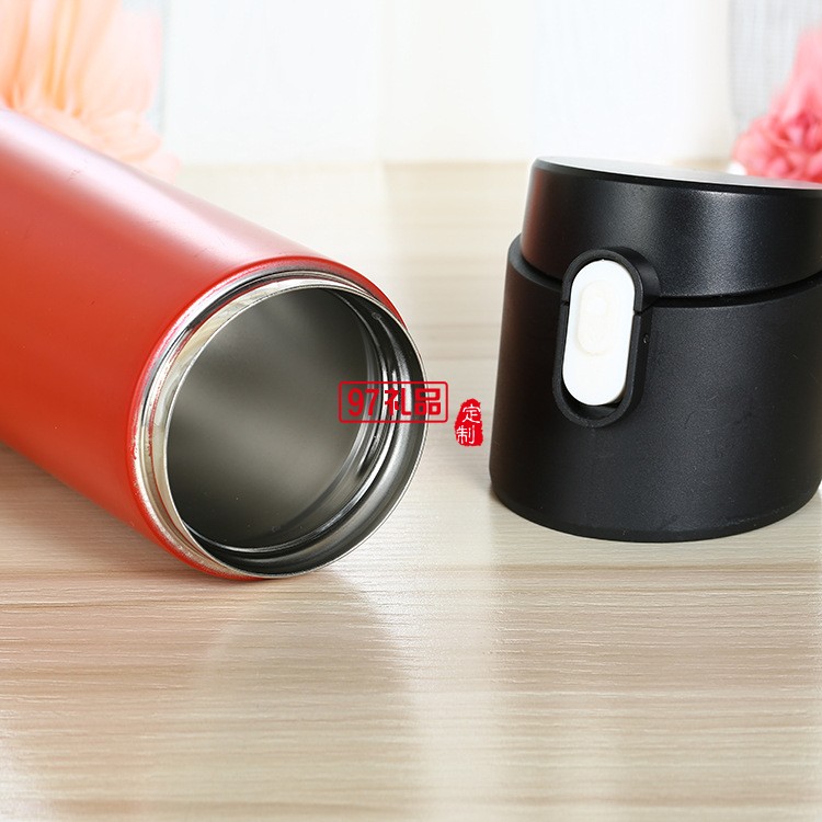 簡約不銹鋼雙層保溫杯 企事業單位定做禮品LOGO