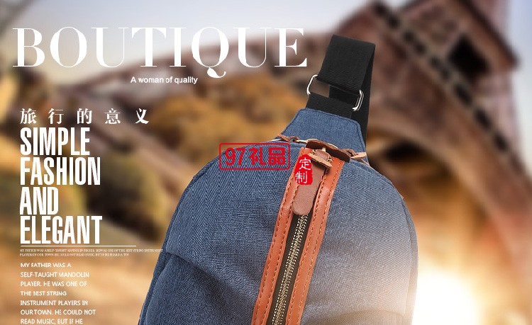 歐美新款男式胸包背包 創意休閑牛津布單肩斜挎包