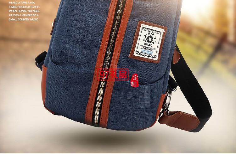 歐美新款男式胸包背包 創意休閑牛津布單肩斜挎包