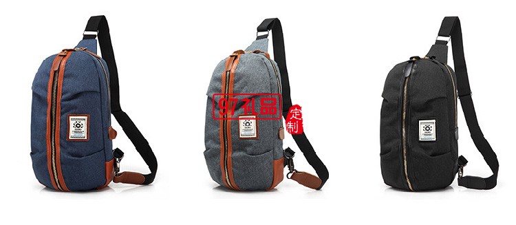 歐美新款男式胸包背包 創意休閑牛津布單肩斜挎包