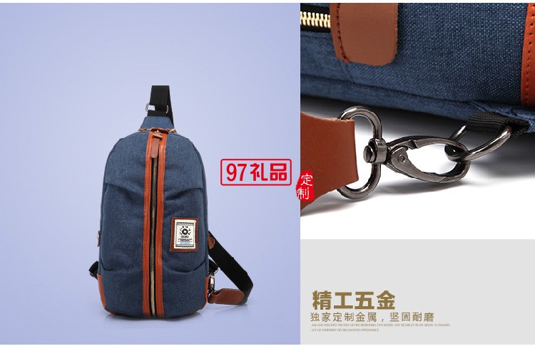 歐美新款男式胸包背包 創意休閑牛津布單肩斜挎包