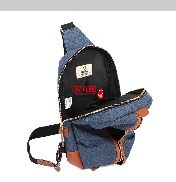 歐美新款男式胸包背包 創意休閑牛津布單肩斜挎包
