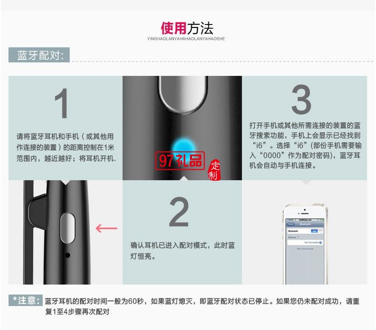 領夾式運動藍牙耳機 立體音樂藍牙耳機