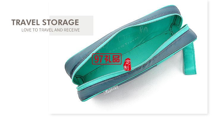 攜程定制案例旅游防水洗漱包 手提收納包內衣文胸收納袋禮品包廠家定做