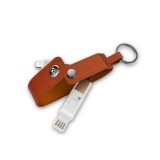 真皮鑰匙扣 藍牙蘋果數據線