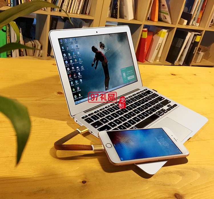 蘋果MFI真牛皮數據線 iPhone7/6s便攜充電線鑰匙扣短線