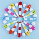 創意廣告筆,促銷活動筆,膠囊藥丸筆定制logo_多色可選