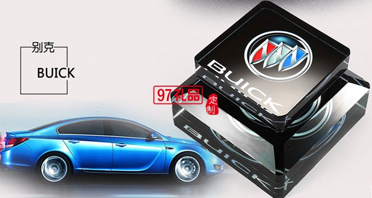 創意車標水晶車載香水座