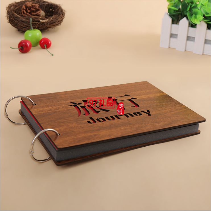 韓國 創意紀念diy相冊 禮品活頁相冊定制禮品贈品相簿 8寸木質