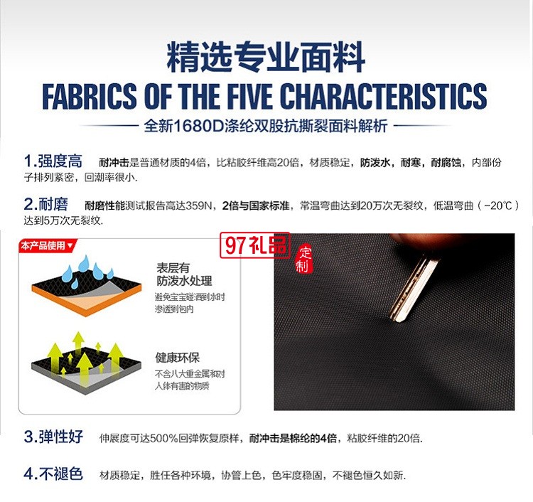 浙江唯爾福集團30周年慶典定制高檔雙肩包