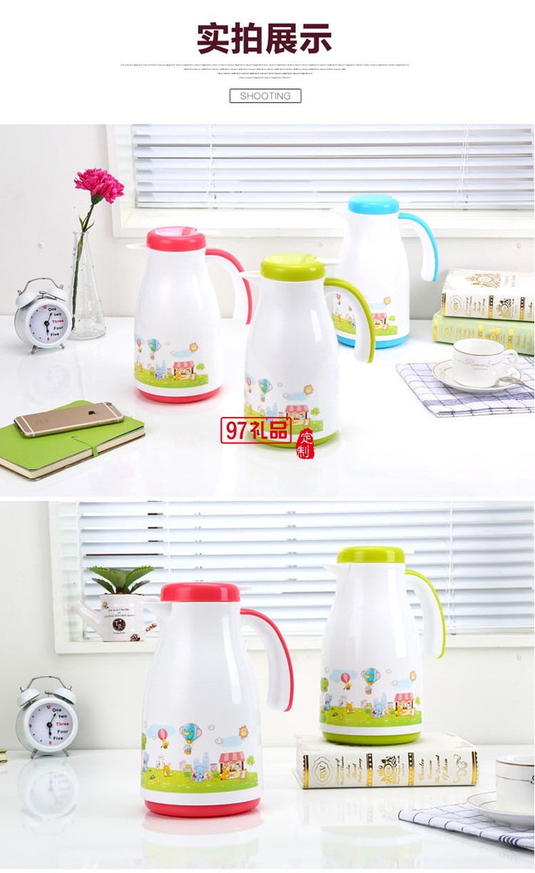  新款大容量歐式咖啡壺 家用保溫壺熱水瓶玻璃內膽真空保溫瓶