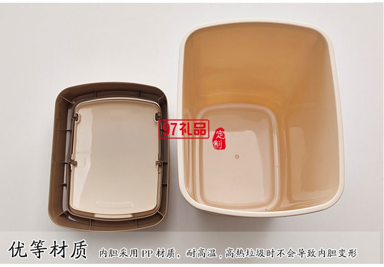 中國銀行定制創意翻蓋垃圾桶家用客廳衛生桶可定制logo